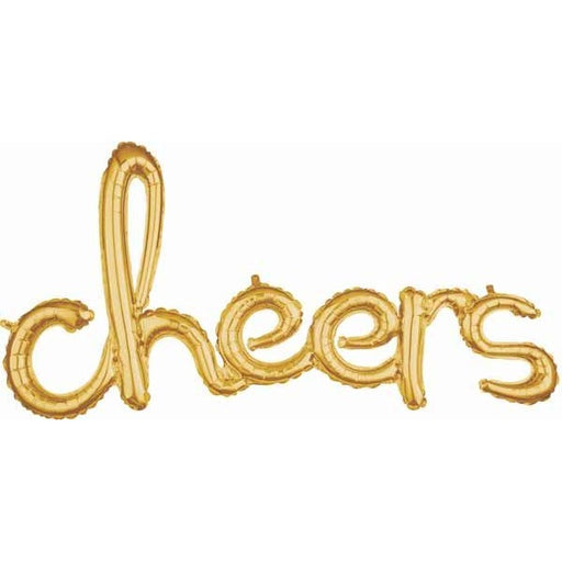 Gold Cheers Script Balloon