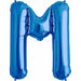 34 Inch Blue Letter M Balloon