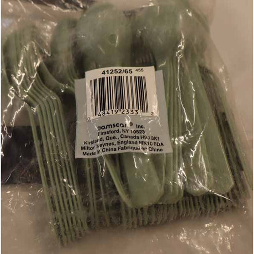 Green Tea Plastic Spoons, 50 Count