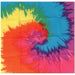 Funky Tie-Dyed Bandana, 22 x 22 Inches