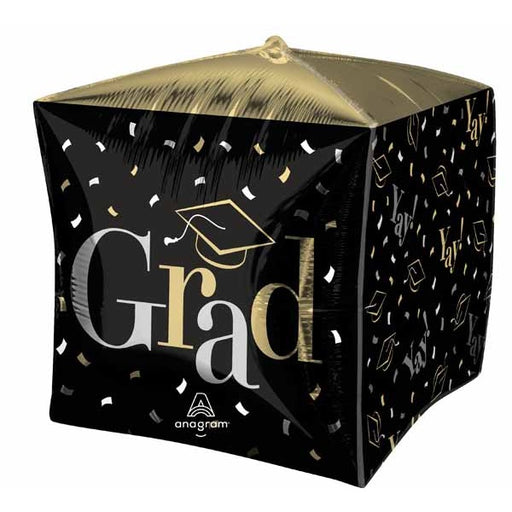 Class Dismissed 16-Inch Cubez Graduation Foil Balloon