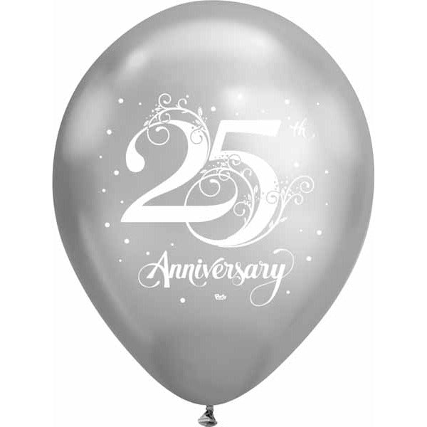 25TH ANNIV 2-SIDED 12" SILVER LAT 50/BG