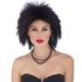 Black Short Rocker Costume Wig