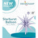 DecoChamp 22 Inch Lilac Starburst Foil Balloon