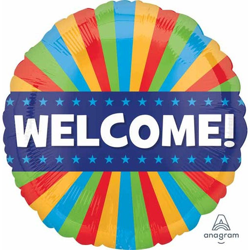 Welcome Blitz 18-Inch Round Foil Balloon