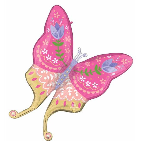 Cheer Butterfly 33-Inch Foil Balloon