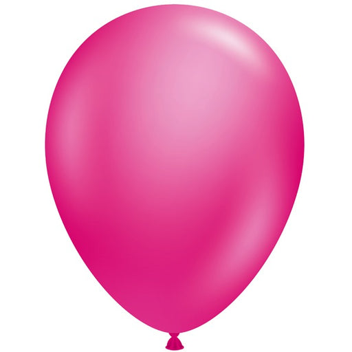 TUFTEX 5-Inch Metallic Fuchsia Latex Balloons, 50 Count