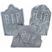 Crooked Tombstone Halloween Decoration Set