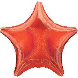 Red Dazzler Star Foil Balloon, 19 Inch