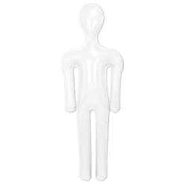 White Inflatable Party Dummy, 1 Count