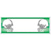 OPPOSING HELMETS SIGN BANNER 5'X21"