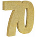 Gold 3D Glittered 70 Centerpiece