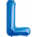 34-Inch Blue Letter L Balloon