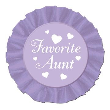 Favorite Aunt Satin Button