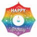 Happy Birthday Cupcake Foil Balloon, 33 Inch