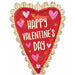 Happy Valentine's Day Sketch Impressions 35-Inch Foil Balloon