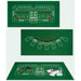 Blackjack and Craps Game Felt Set with Rake