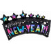 HNY STAR BANNER 34" HOLO SHAPE P40 PKG