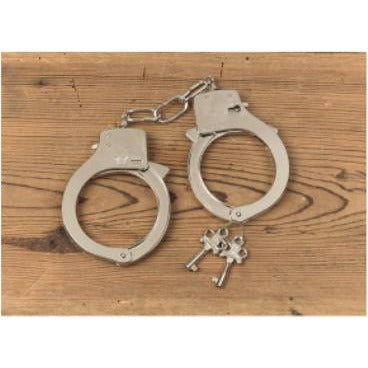 Lightweight Metal Costume Handcuffs with Key