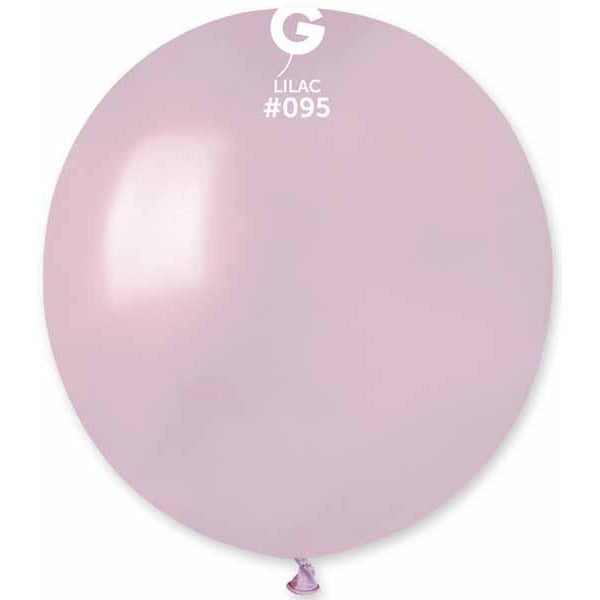 Gemar 19" Metallic Lilac Latex Balloons, 25 Count