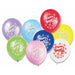 12" LATEX 8/PK ASST BIRTHDAY SWIRL TRICO