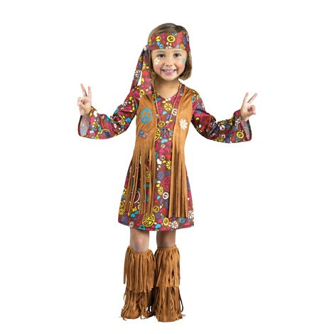 Peace & Love Hippie Toddler Costume, Large 3T/4T