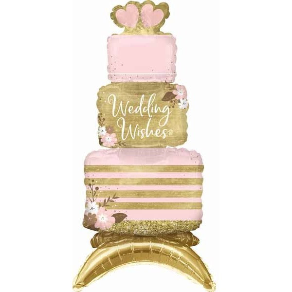 25" Wedding Cake Air Fill Foil Balloon