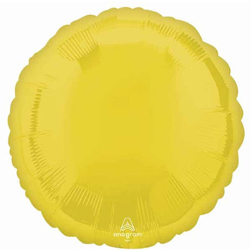 Vibrant Yellow 18" Round Foil Balloon
