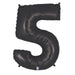 Megaloon Black Number 5 Balloon, 40 Inch