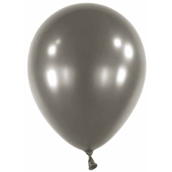 Anagram Pearl Jet Black 11-Inch Latex Balloons, 100 Count