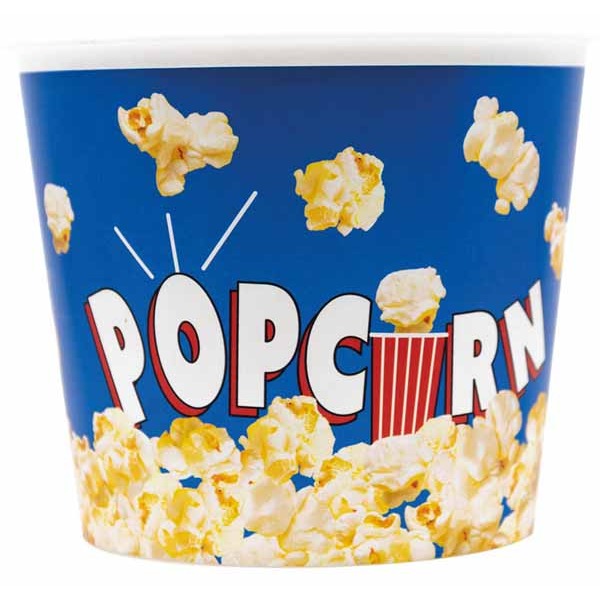 Solid Blue Popcorn Bucket, 2.2 L