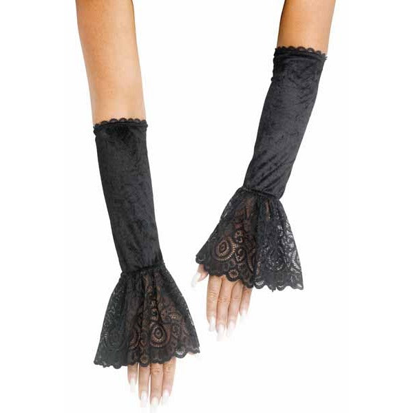 Velour & Lace Costume Sleevelets