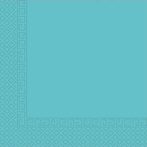 Solid Turquoise 3-Ply Luncheon Napkins, 20 Count