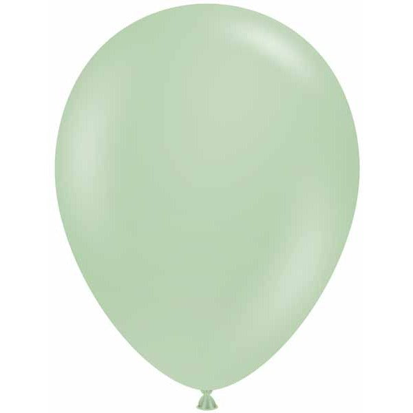 TUFTEX 5-Inch Pearl Meadow Green Latex Balloons, 50 Count