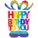 Birthday Present AirLoonz Foil Balloon, 50 Inch