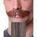 Grey Character Costume Moustache