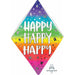 Happy Happy Happy It's Your Day Anglez Foil Balloon