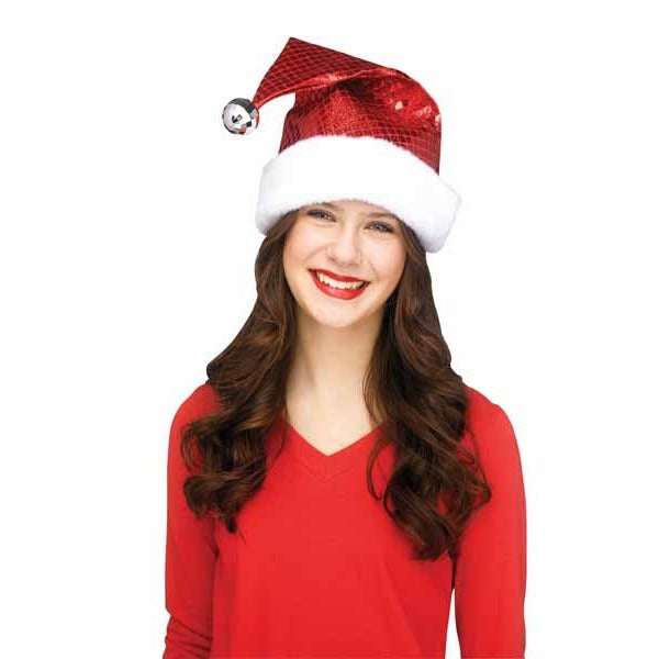Adult Disco Sequin Santa Hat