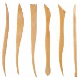 6-Piece Wooden Sculpting Tool Set