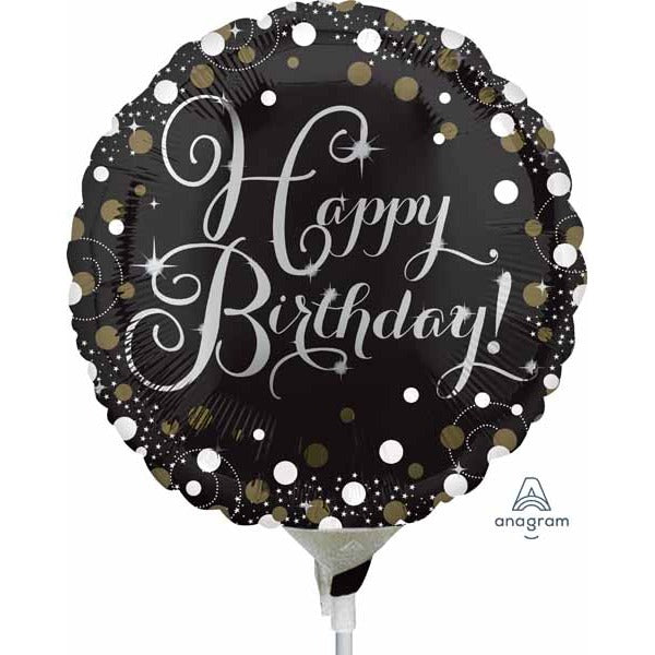 Sparkling Birthday 9" Foil Balloon