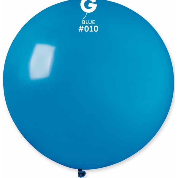 Gemar 31 Inch Blue #010 Latex Balloon, 1 Count