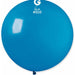 Gemar 31 Inch Blue #010 Latex Balloon, 1 Count