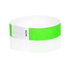 "Geogalaxy Neon Lime Wristbands (100 Pack)"