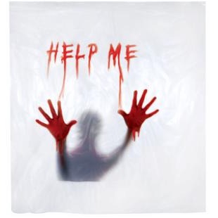 Help Me Halloween Shower Curtain