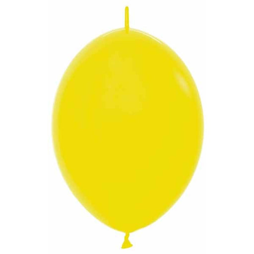 Sempertex Yellow 12-Inch Link-O-Loon Latex Balloons, 25 Pack