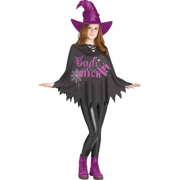 Bad Witch Adult Costume Poncho, One Size
