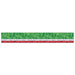 Red, White & Green Metallic Fringe Drape