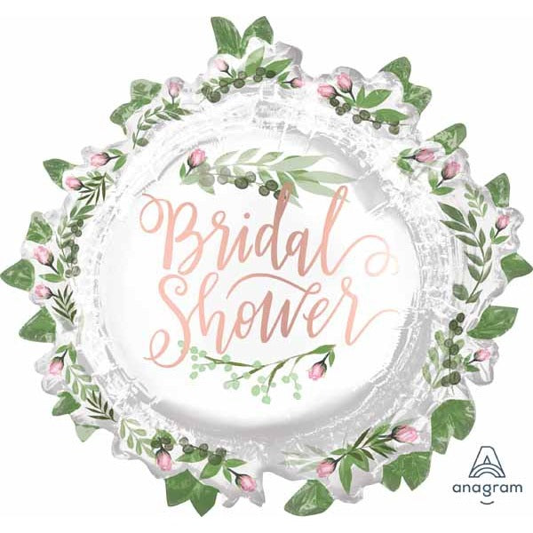Love & Leaves Bridal Shower 30" Foil Balloon
