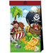 Island Pirates Paper Party Bags, 4 Count