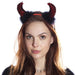Black and Red Devil Headband